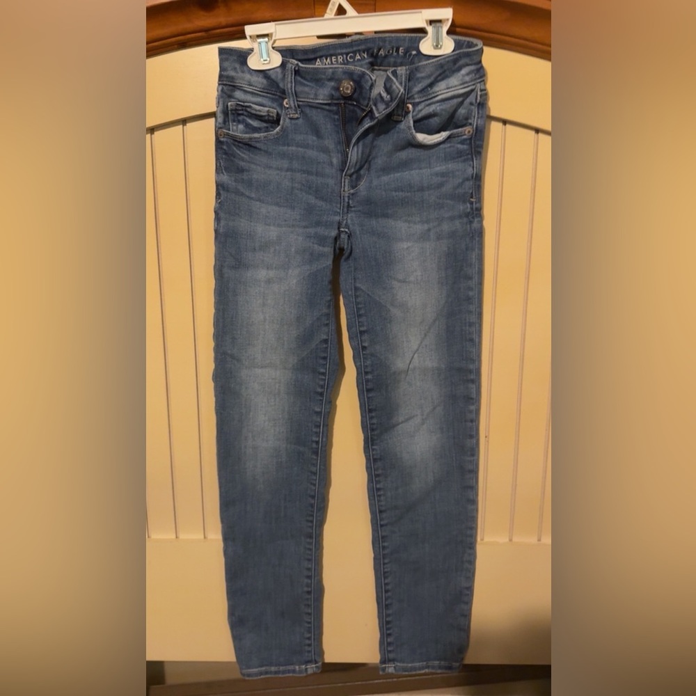 American Eagle Outfitters Blue Straight Leg Jeans